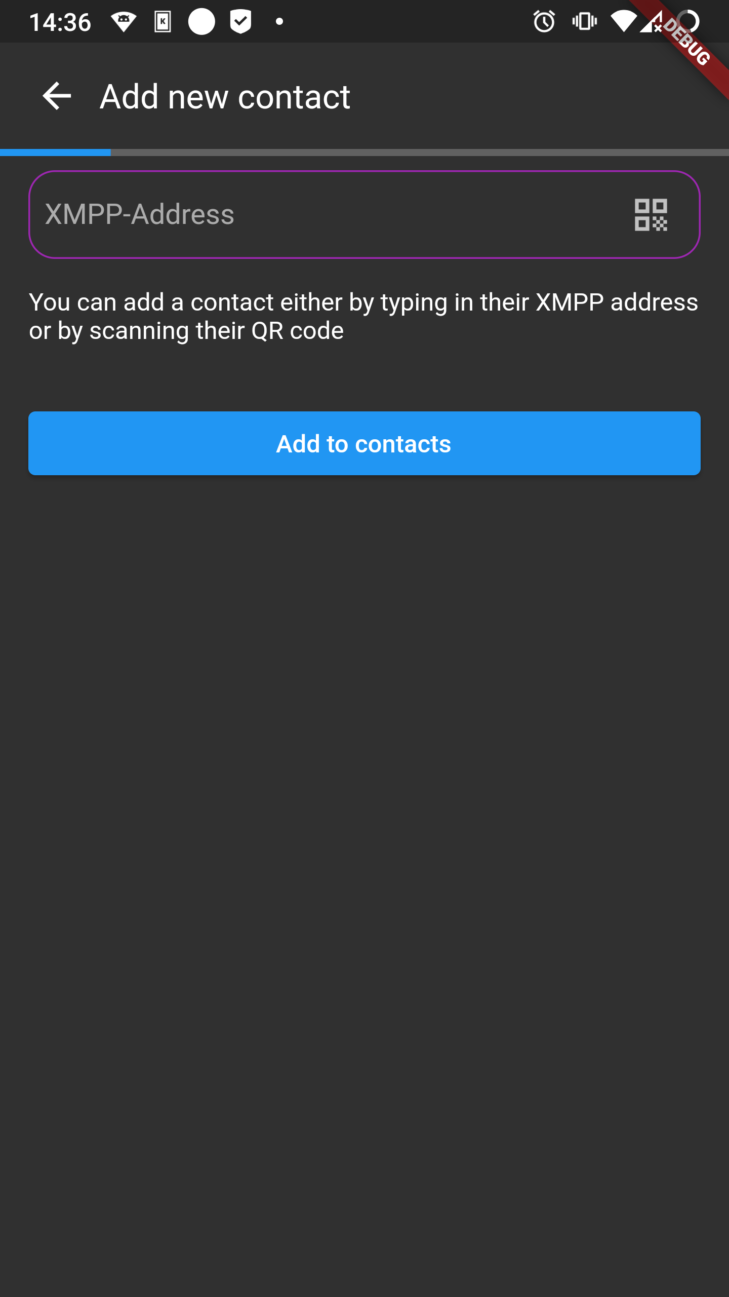 Adding a contact